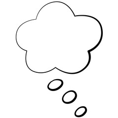Speech bubble hand draw doodle.