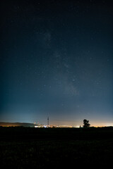 Milky Way over the city of Targu Mures, Romania
