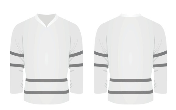 White ice hockey shirt. vector illustration Stock Vector | Adobe Stock