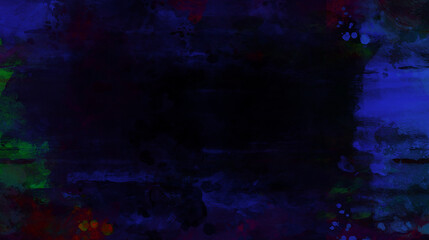 Obraz na płótnie Canvas Dark Blue painting abstract art
