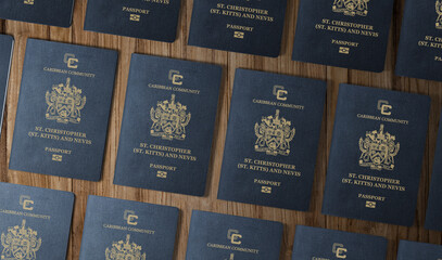 Passport Saint Kitts and Nevis, Passports of the Caribbean state of Saint Kitts and Nevis, top...