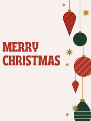 merry christmas greeting card