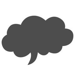 Speech bubble hand draw doodle.