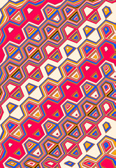 Aztec style wrapping paper pattern