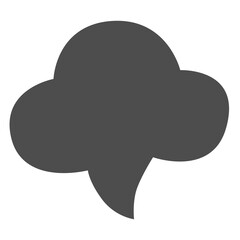 Speech bubble hand draw doodle.