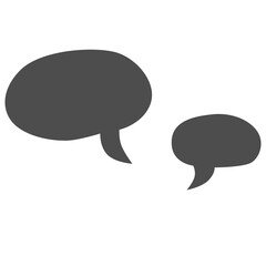 Speech bubble hand draw doodle.