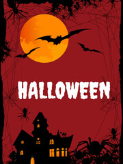 HALLOWEEN background with bats