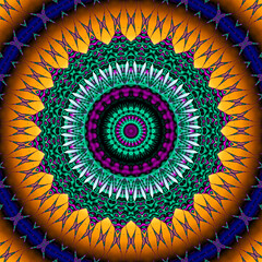 3d effect - abstract polygonal fractal graphic