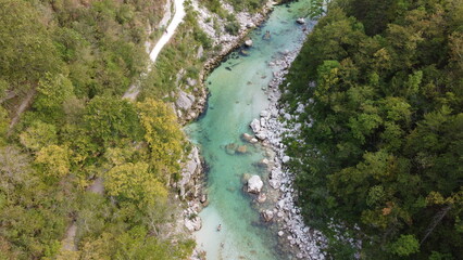Fototapeta na wymiar River Soca, Slovenia