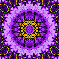 Abstract indian pattern with mandalas vector red background colorful template for textile carpet