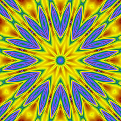 3d effect - abstract polygonal geometric fractal pattern