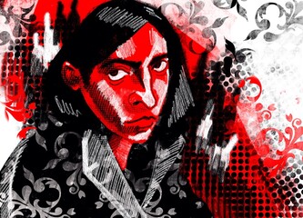 scary halloween vampire