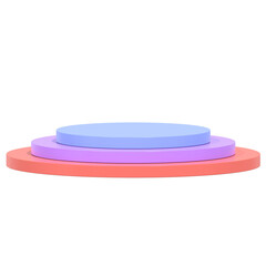 Steps product presentation podium