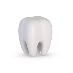 tooth on white