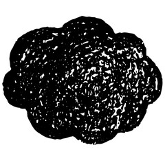 Hand draw cloud.