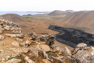 Fototapeta na wymiar Fagradalsfjell auf Island