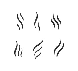 Aroma icon. Smell symbol. Sign smoke vector.