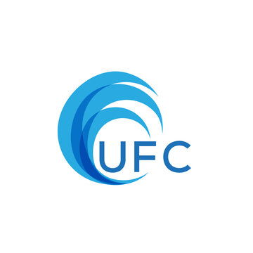 UFC letter logo. UFC blue image on white background. UFC Monogram logo design for entrepreneur and business. UFC best icon.

