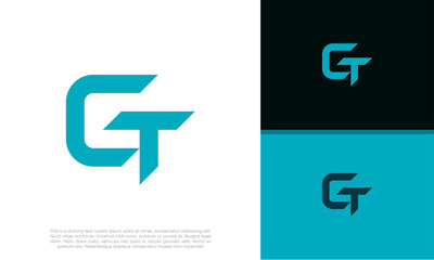 Initials G logo design. Initial Letter Logo. Innovative high tech logo template.