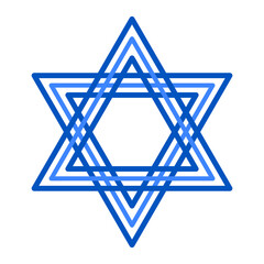 Star of David contour icon