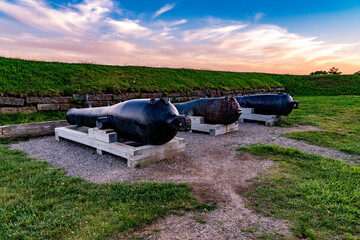 Cannons at a Fort in Maine