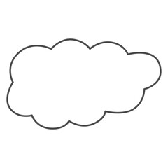 Hand draw cloud.