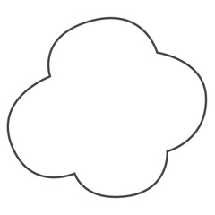 Hand draw cloud.