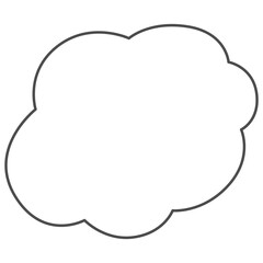 Hand draw cloud.