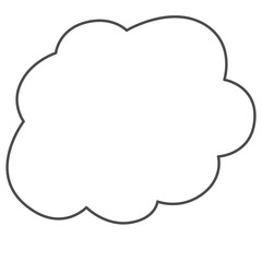Hand draw cloud.