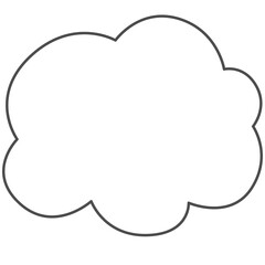 Hand draw cloud.