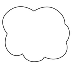Hand draw cloud.
