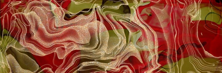 Free flowing golden streams on Alcohol ink fluid abstract texture fluid art with gold glitter and liquid.