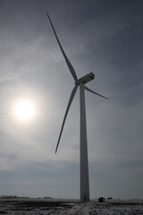 Fototapeta na wymiar Windmill sun