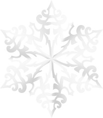 Big beautiful complex paper Christmas snowflake