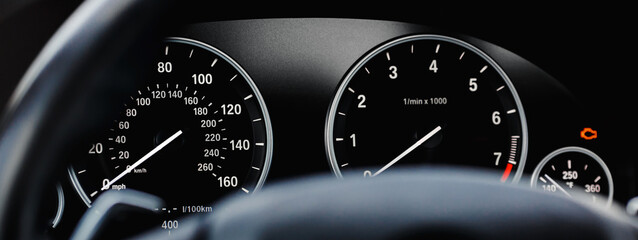 speedometer and dashboard