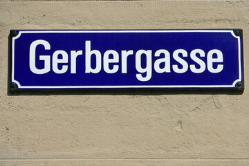 Emailleschild Gerbergasse