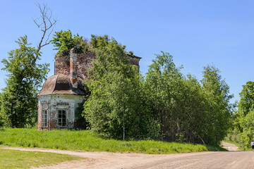 an abandoned Orthodox church.