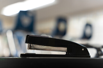close up of a stapler