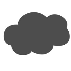 Hand draw cloud.