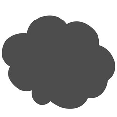 Hand draw cloud.