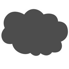 Hand draw cloud.