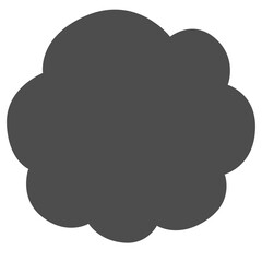 Hand draw cloud.