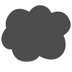 Hand draw cloud.