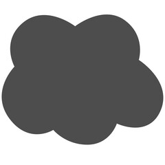 Hand draw cloud.