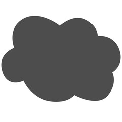 Hand draw cloud.