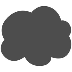 Hand draw cloud.