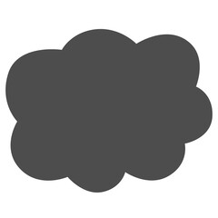 Hand draw cloud.