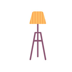 Modern floor lamps for home interior. Cartoon vector illustration.