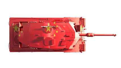 Naklejka premium tanks painted with flag