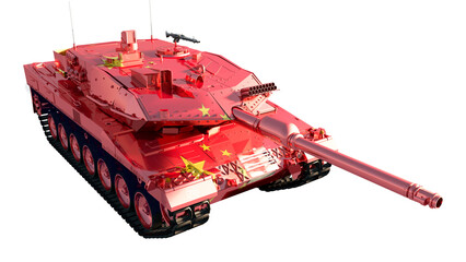 Naklejka premium tanks painted with flag